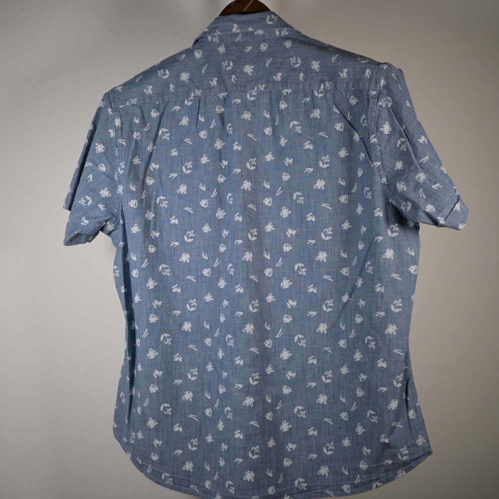 Bonobos Stretch Slim Fit Shirt Mens XL Blue Short Sleeve Abstract Print Cotton - Picture 3 of 6